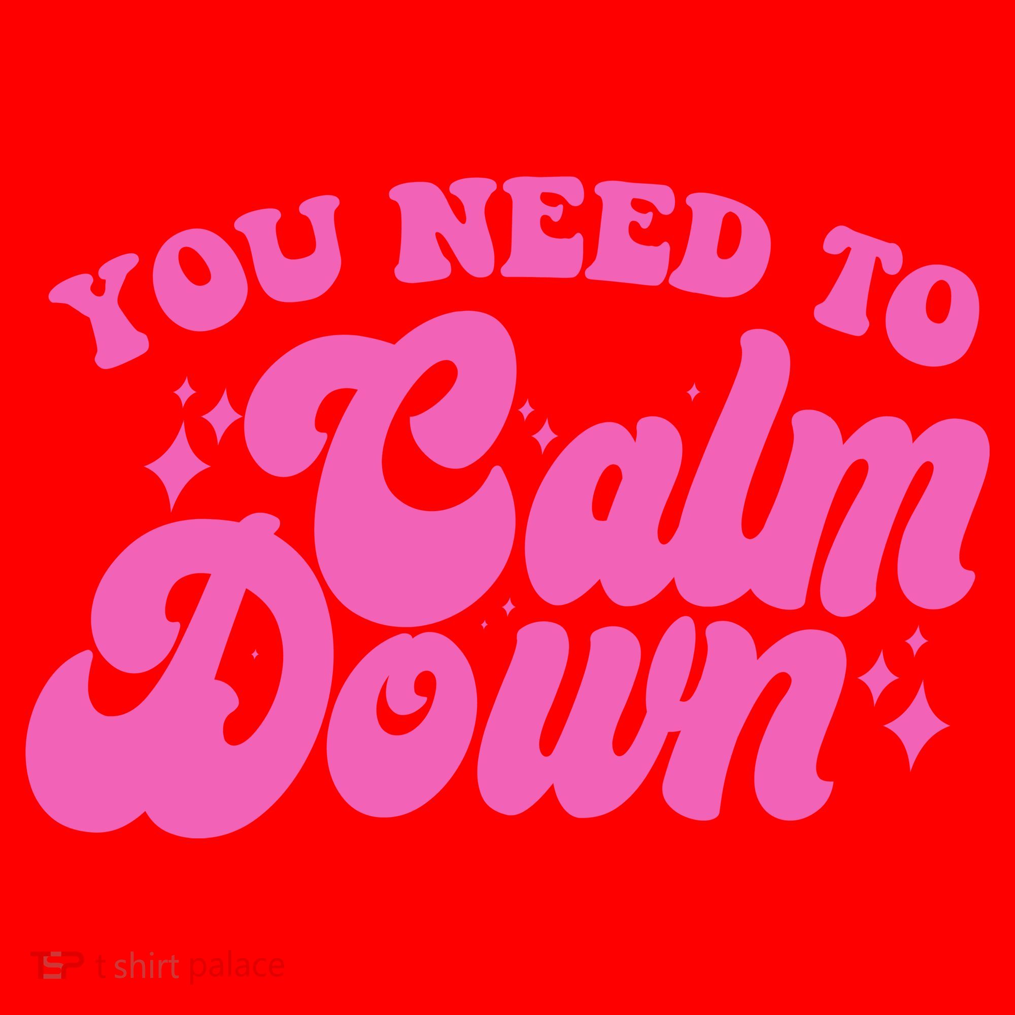 Retro You Need To Calm Down Santa Hat