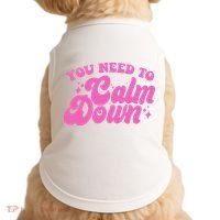 Retro You Need To Calm Down Doggie Tank thumb 0