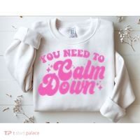 Retro You Need To Calm Down Sweatshirt thumb 2