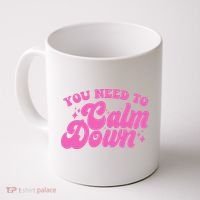 Retro You Need To Calm Down Coffee Mug thumb 0