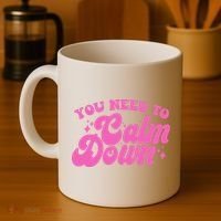 Retro You Need To Calm Down Coffee Mug thumb 4