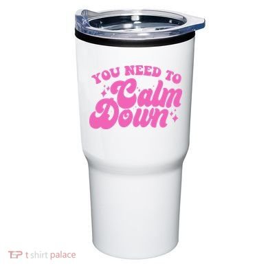 Retro You Need To Calm Down Tumbler