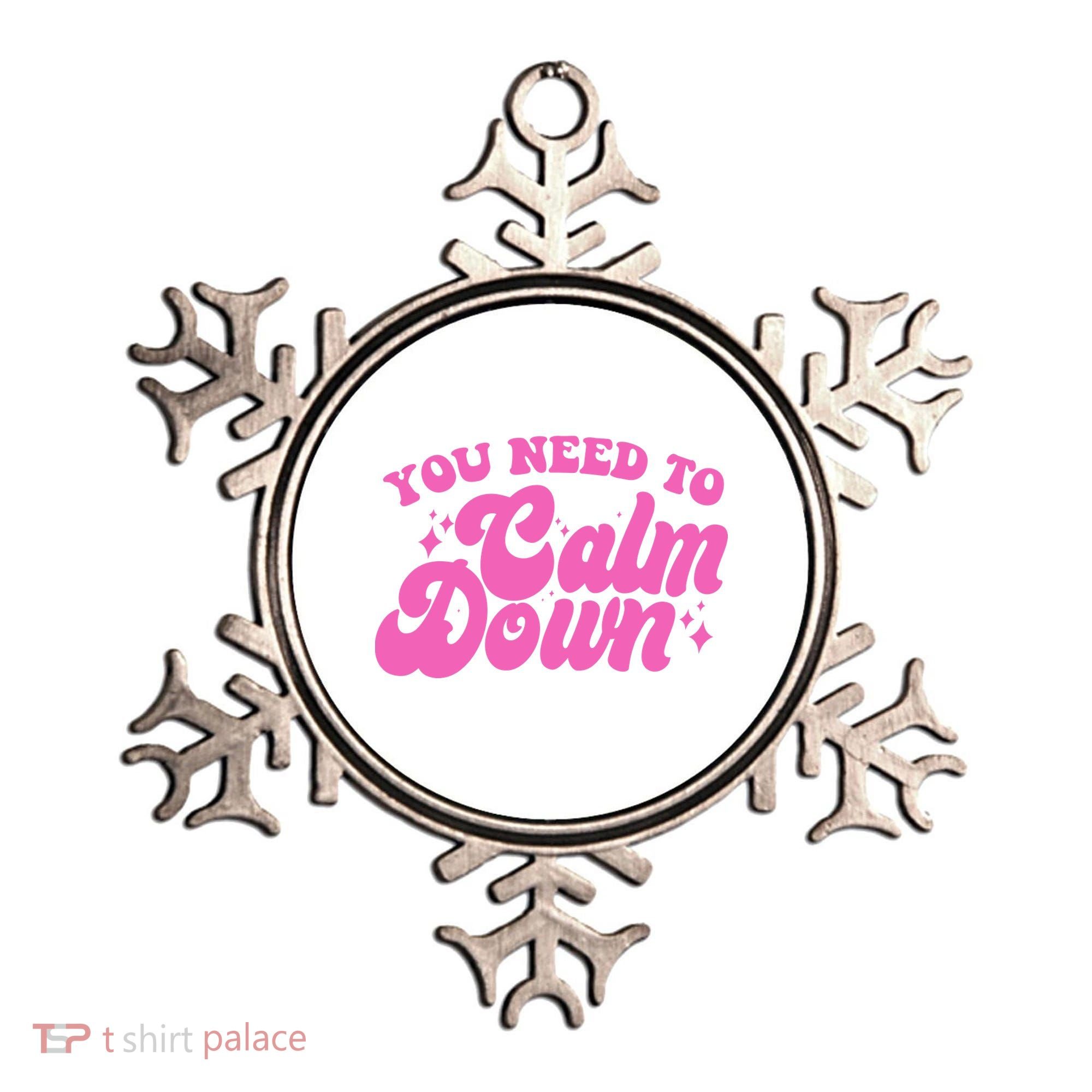 Retro You Need To Calm Down Ornament