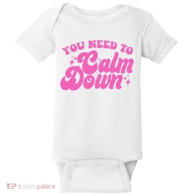 Retro You Need To Calm Down Baby Bodysuit