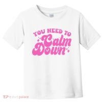 Retro You Need To Calm Down Toddler T-Shirt thumb 0