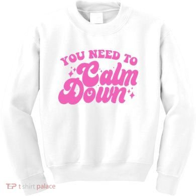 Retro You Need To Calm Down Kids Sweatshirt