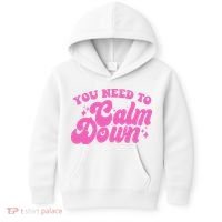Retro You Need To Calm Down Kids Hoodie thumb 0