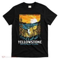 Retro Yellowstone National Park Wpa Style Lower Falls T-Shirt thumb 0