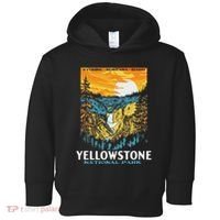 Retro Yellowstone National Park Wpa Style Lower Falls Toddler Hoodie thumb 0
