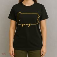 Retro Yinz Pittsburgh PA Home State Outline T-Shirt thumb 4