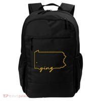 Retro Yinz Pittsburgh PA Home State Outline Backpack thumb 0