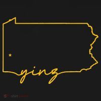 Retro Yinz Pittsburgh PA Home State Outline Women's Hoodie thumb 2