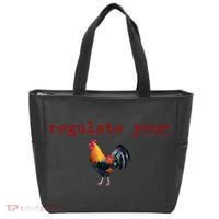 Regulate Your Rooster Funny Tote Bag thumb 0