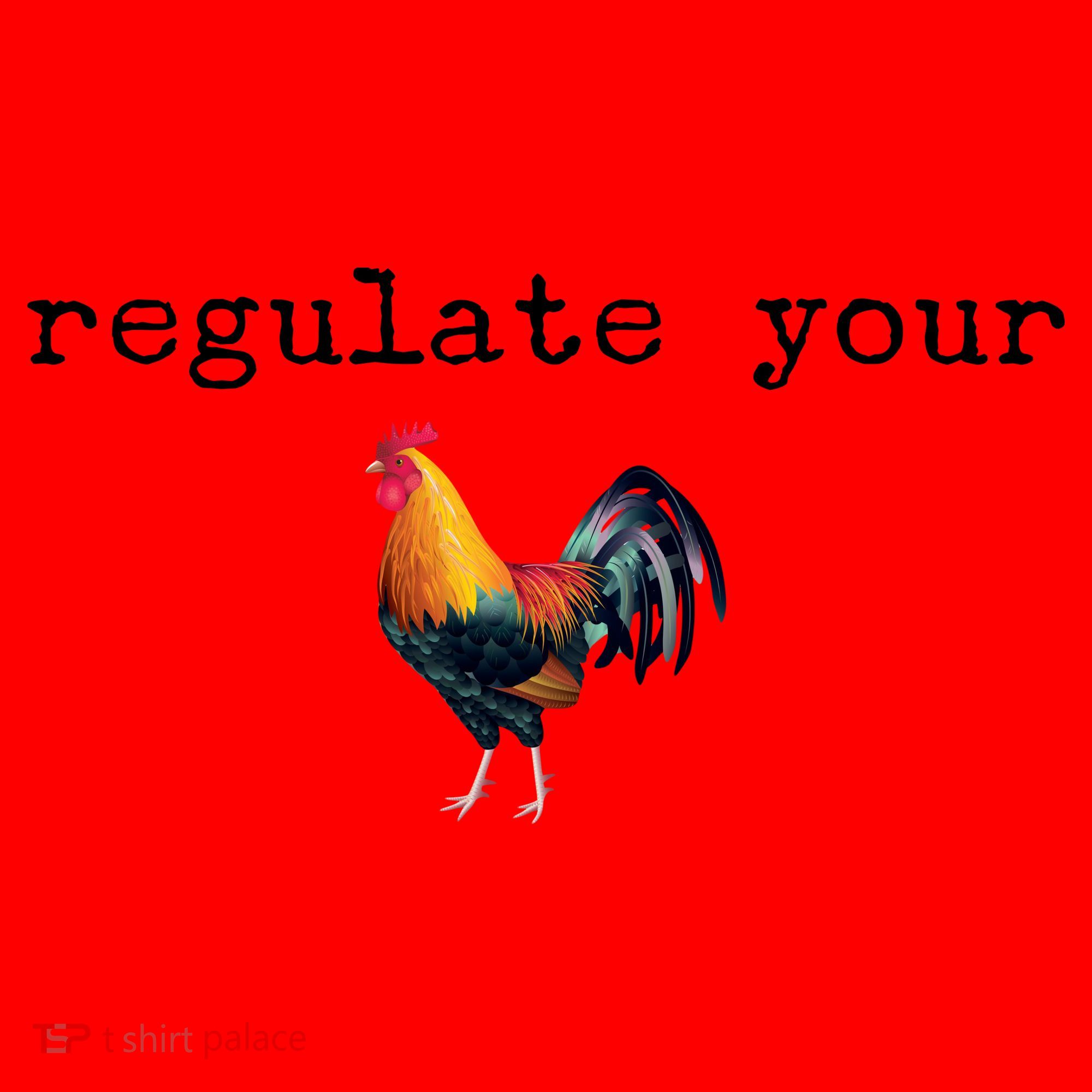 Regulate Your Rooster Funny Santa Hat