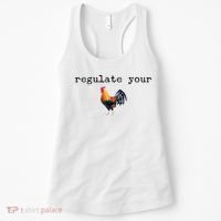 Regulate Your Rooster Funny Women's Tank Top thumb 0