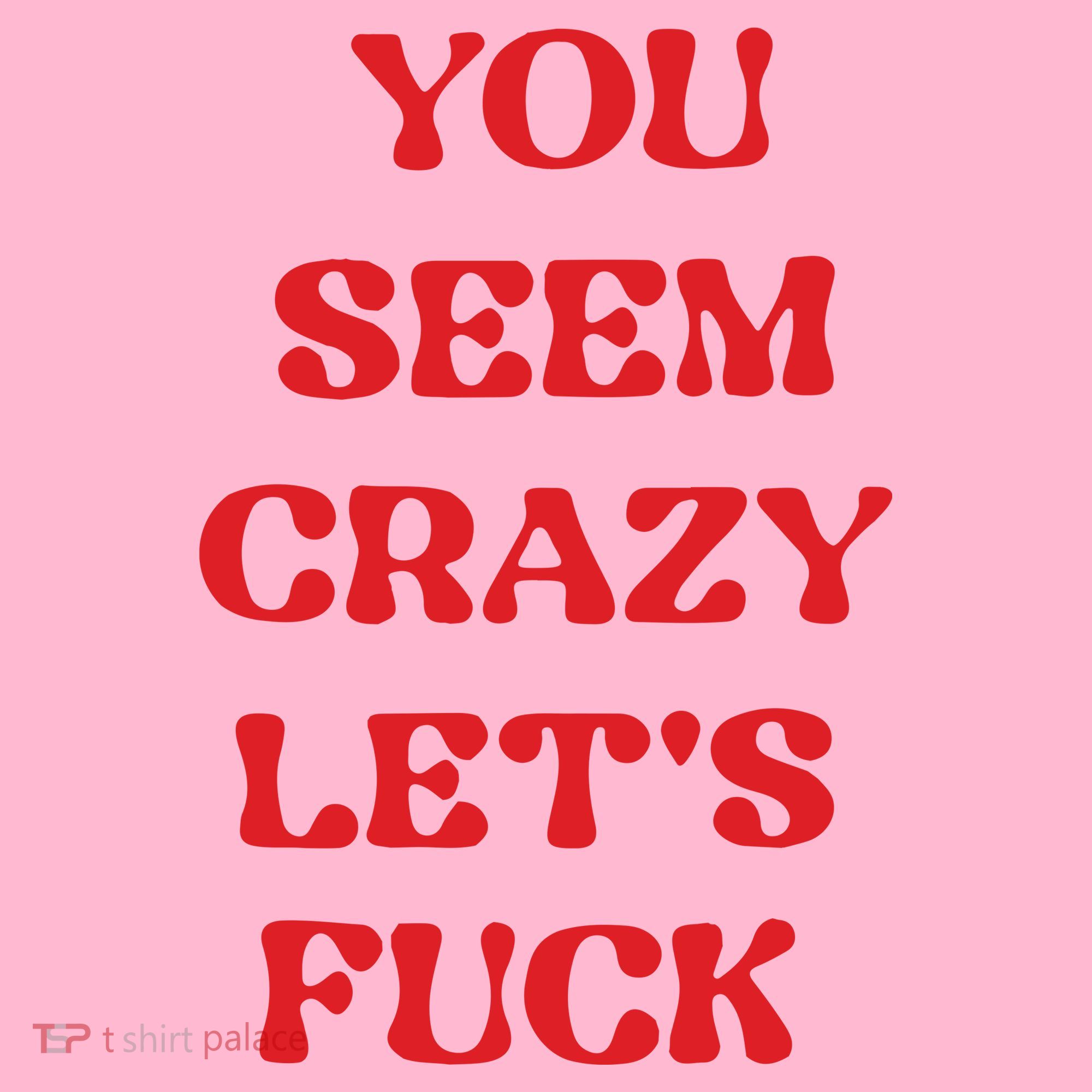 Rockstar You Seem Crazy LetS Fuck Coaster