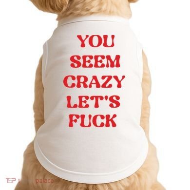 Rockstar You Seem Crazy LetS Fuck Doggie Tank