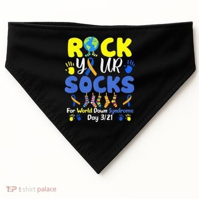Rock Your Socks For World Down Syndrome Day USA-Made Doggie Bandana