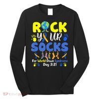 Rock Your Socks For World Down Syndrome Day Long Sleeve Shirt thumb 0