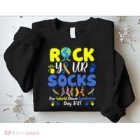 Rock Your Socks For World Down Syndrome Day Sweatshirt thumb 2