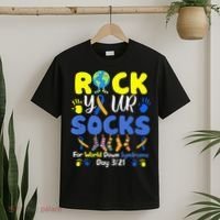 Rock Your Socks For World Down Syndrome Day T-Shirt thumb 2