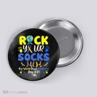 Rock Your Socks For World Down Syndrome Day Button thumb 0