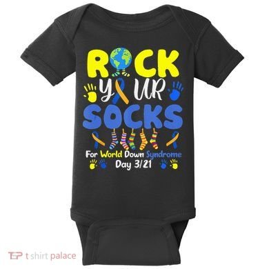 Rock Your Socks For World Down Syndrome Day Baby Bodysuit