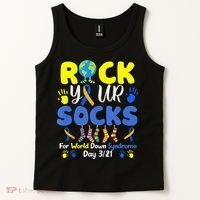 Rock Your Socks For World Down Syndrome Day Tank Top thumb 2
