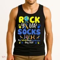 Rock Your Socks For World Down Syndrome Day Tank Top thumb 3