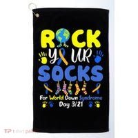 Rock Your Socks For World Down Syndrome Day Golf Towel thumb 0