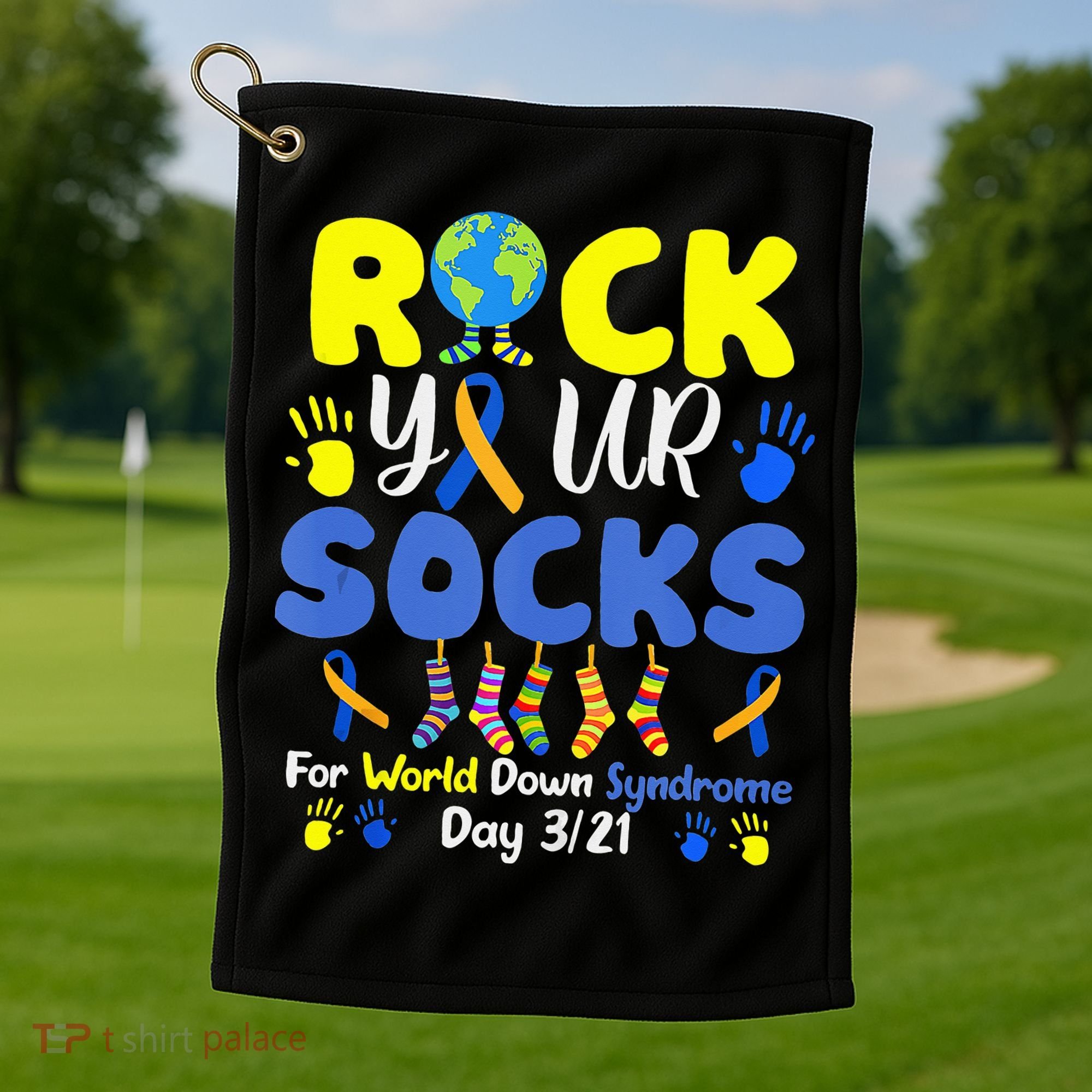 Rock Your Socks For World Down Syndrome Day Golf Towel