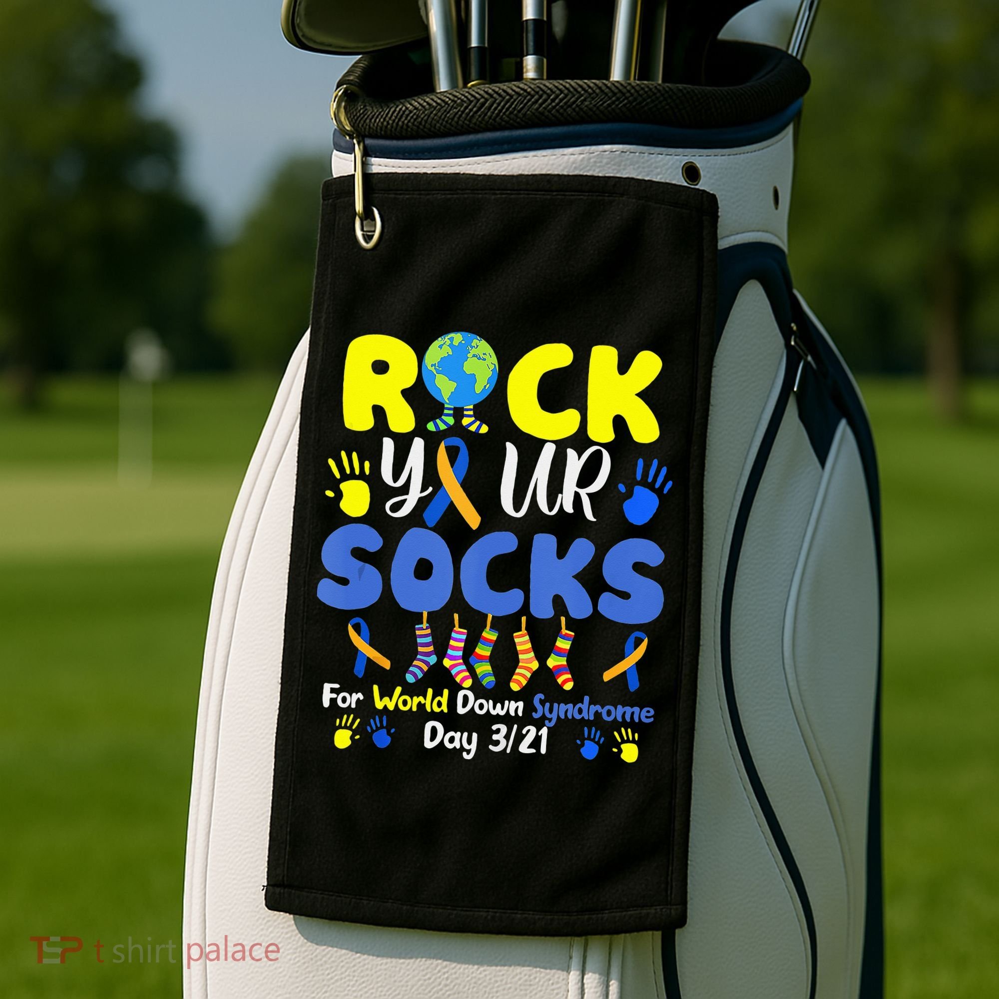 Rock Your Socks For World Down Syndrome Day Golf Towel