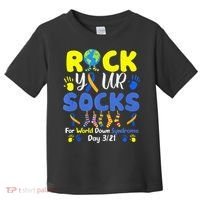 Rock Your Socks For World Down Syndrome Day Toddler T-Shirt thumb 0