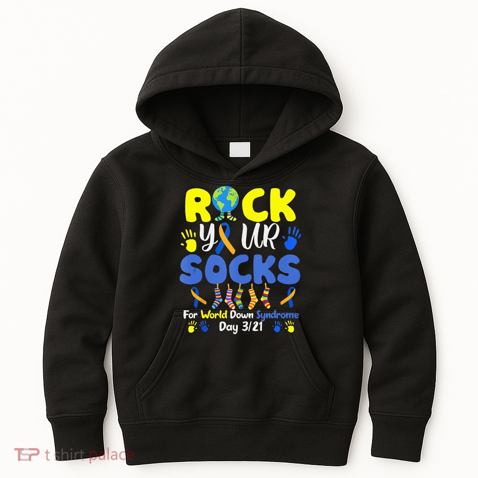 Rock Your Socks For World Down Syndrome Day Kids Hoodie