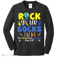 Rock Your Socks For World Down Syndrome Day Kids Long Sleeve Shirt thumb 0
