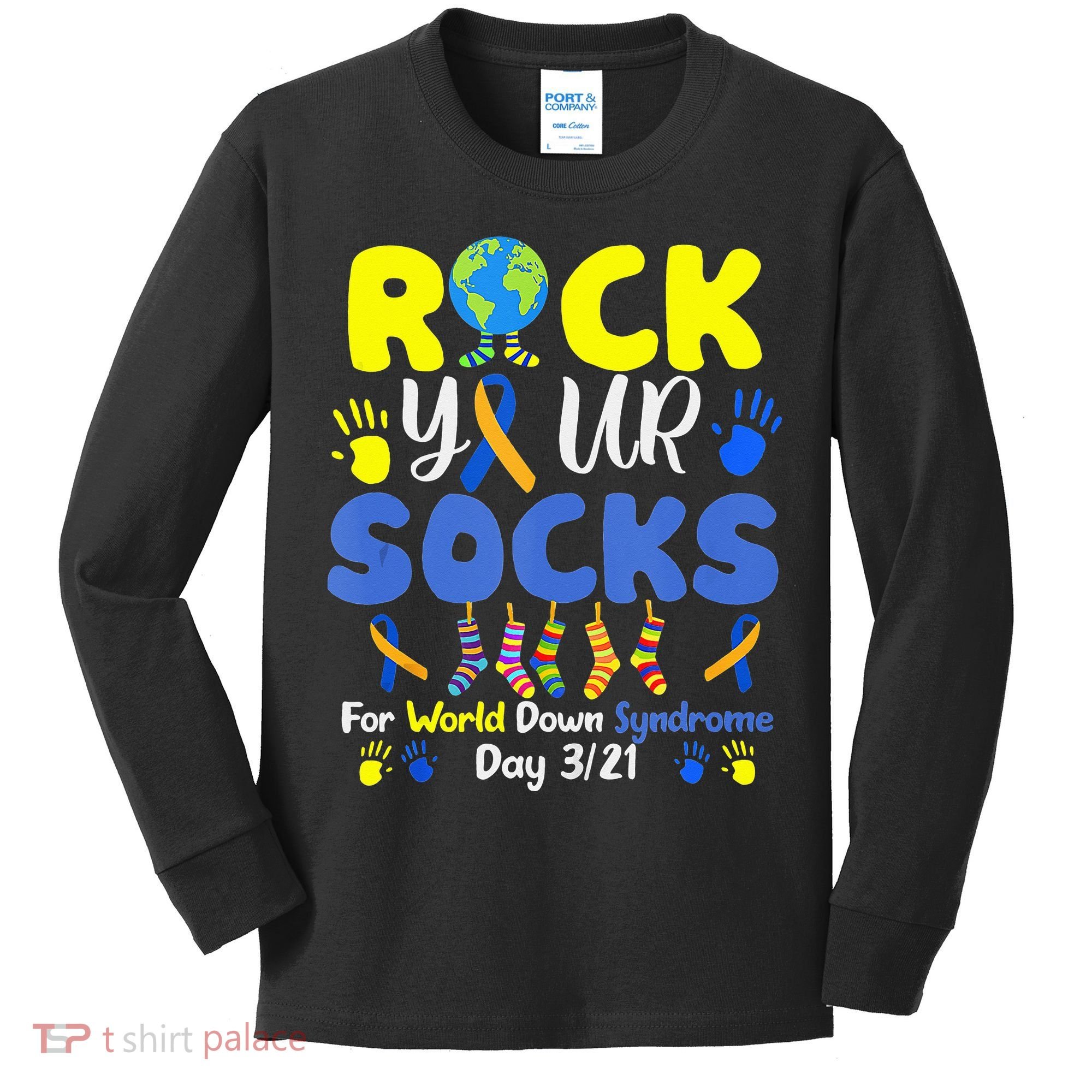 Rock Your Socks For World Down Syndrome Day Kids Long Sleeve Shirt