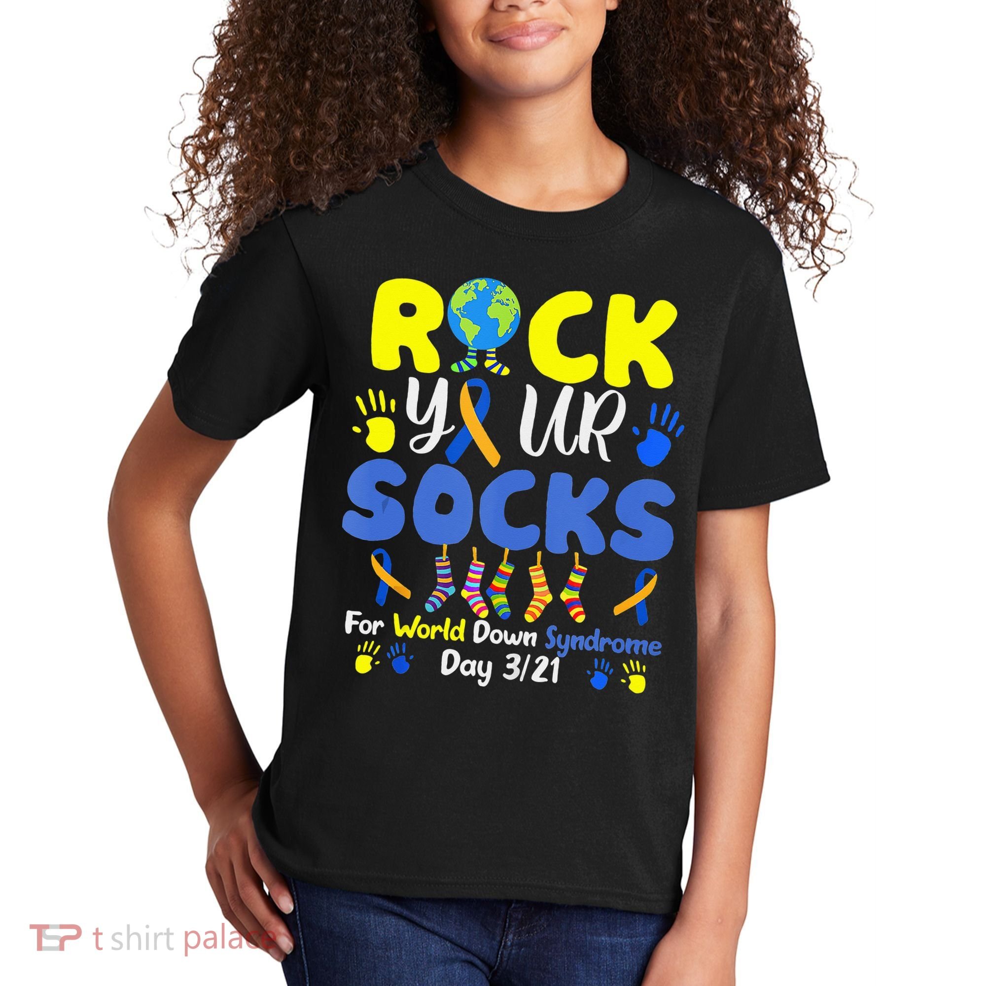 Rock Your Socks For World Down Syndrome Day Kids T-Shirt