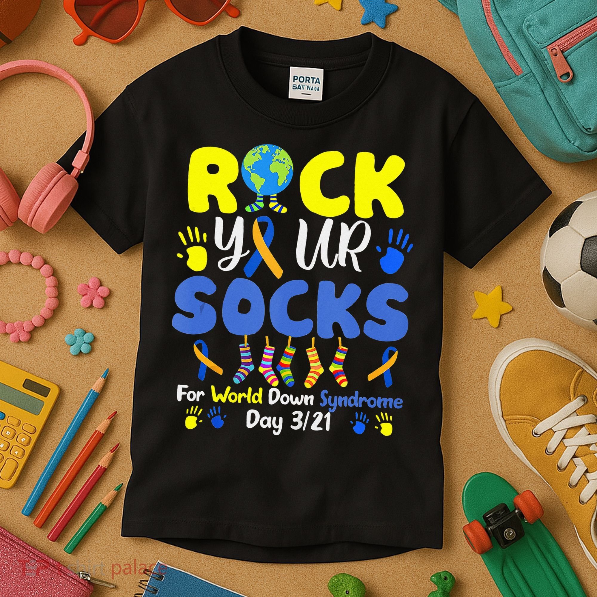Rock Your Socks For World Down Syndrome Day Kids T-Shirt
