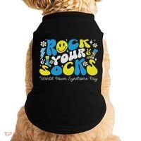 Rock Your Socks Down Syndrome Awareness Day Groovy Wdsd Doggie Tank thumb 0