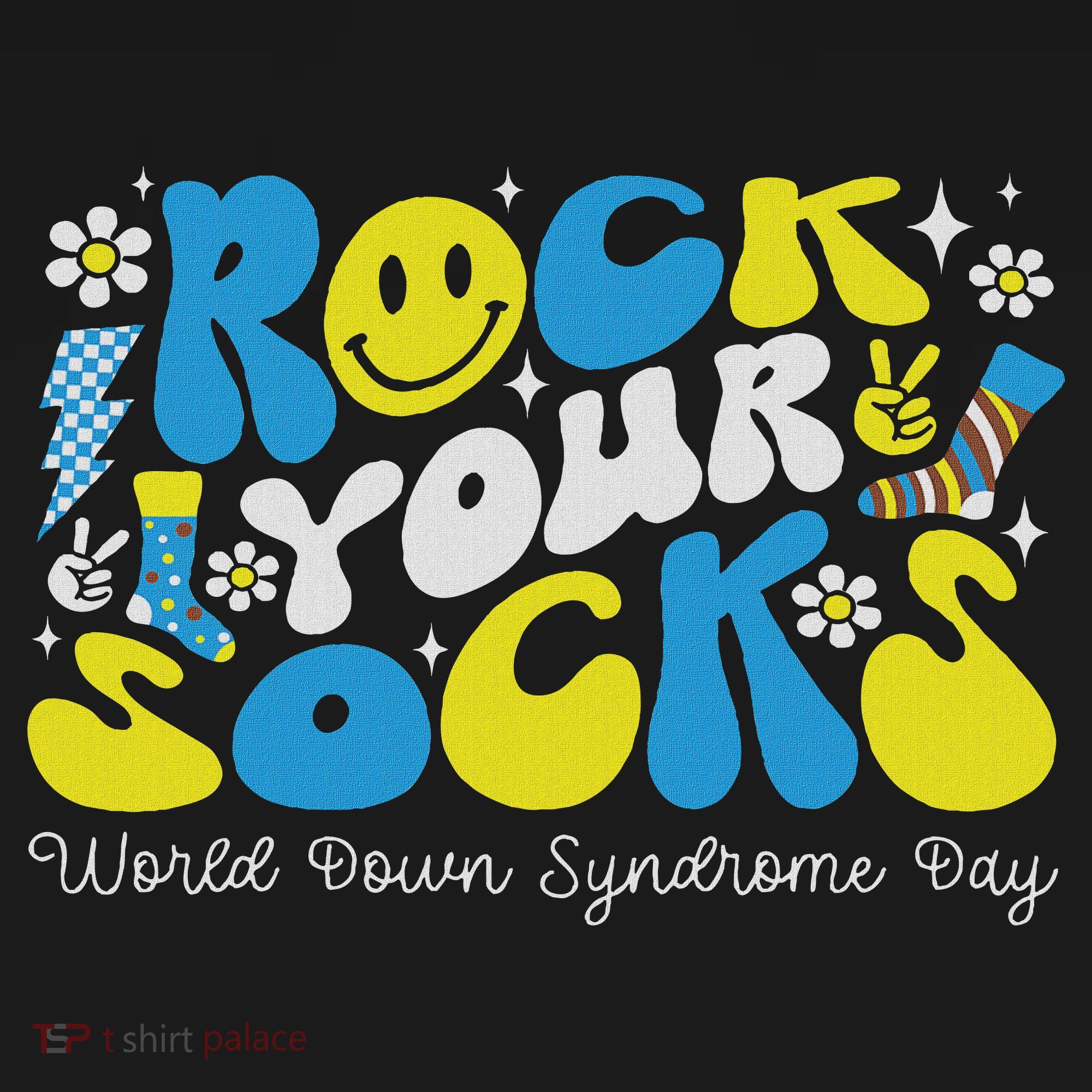 Rock Your Socks Down Syndrome Awareness Day Groovy Wdsd Apron