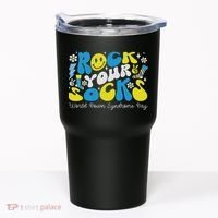 Rock Your Socks Down Syndrome Awareness Day Groovy Wdsd Tumbler thumb 0