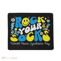 Rock Your Socks Down Syndrome Awareness Day Groovy Wdsd Mousepad thumb 0