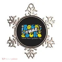 Rock Your Socks Down Syndrome Awareness Day Groovy Wdsd Ornament thumb 0