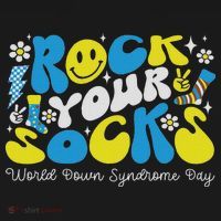 Rock Your Socks Down Syndrome Awareness Day Groovy Wdsd Baby Bodysuit thumb 2