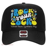 Rock Your Socks Down Syndrome Awareness Day Groovy Wdsd Hat thumb 0