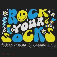Rock Your Socks Down Syndrome Awareness Day Groovy Wdsd Hat thumb 2