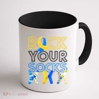 Rock Your Socks Down Syndrome Awareness Coffee Mug thumb 1