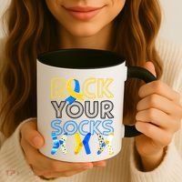 Rock Your Socks Down Syndrome Awareness Coffee Mug thumb 3