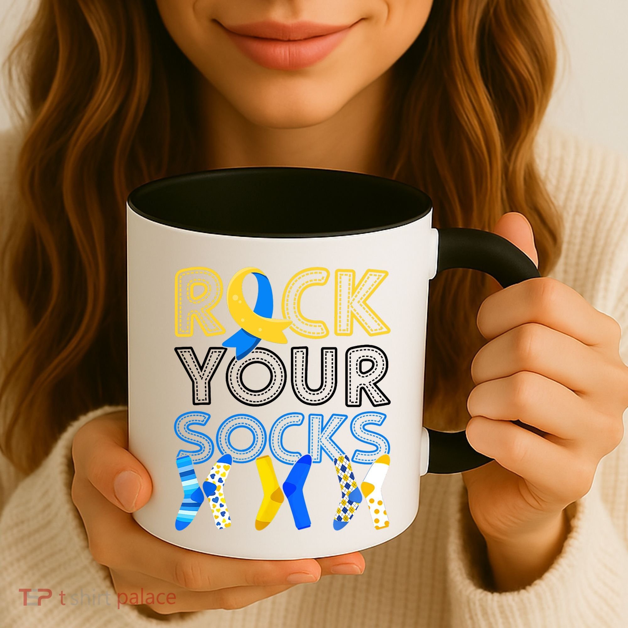 Rock Your Socks Down Syndrome Awareness Coffee Mug