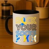 Rock Your Socks Down Syndrome Awareness Coffee Mug thumb 4